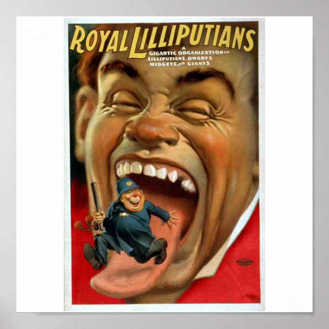 Poster vintage Circus Side Show (Devant)