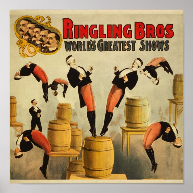 Poster vintage Circus Sideshow (Devant)