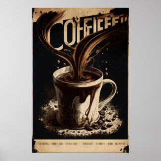 Poster Vintage Coffee Wall Art