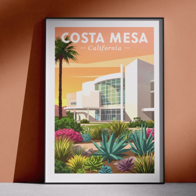 Poster Vintage Costa Mesa California (Créateur téléchargé)