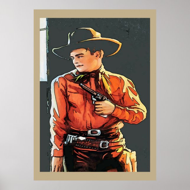 Poster Vintage Cowboy (Devant)