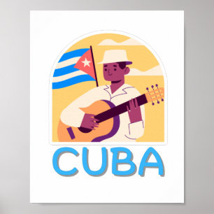 Poster Vintage Cuban Music  
