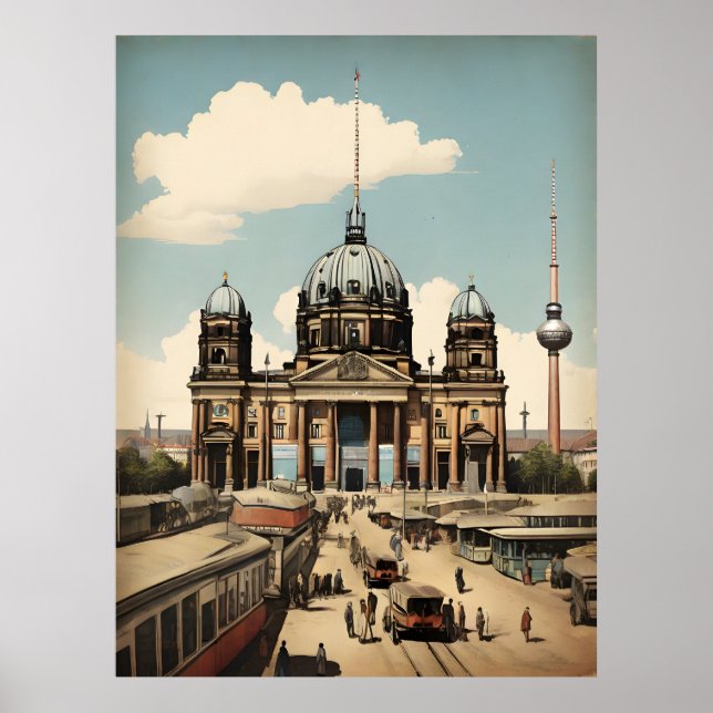 Poster vintage de Berlin (Devant)