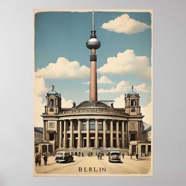 Poster vintage de Berlin (Devant)