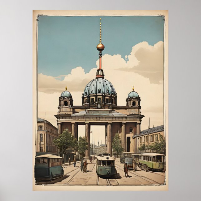 Poster vintage de Berlin (Devant)