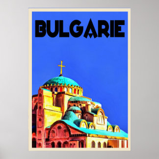 Poster vintage de Bulgarie