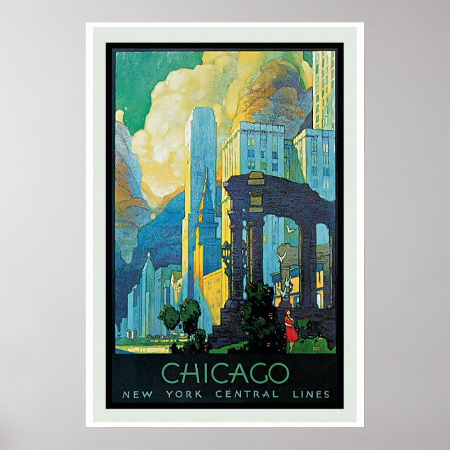Poster vintage de Chicago (Devant)