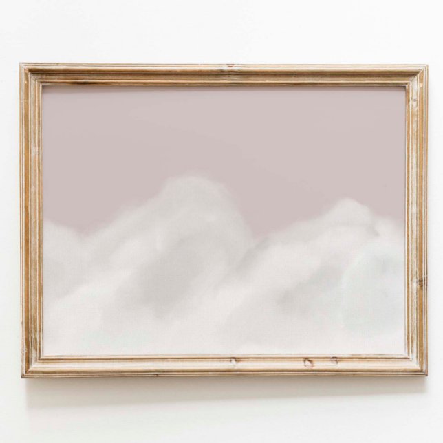 Poster vintage de ciel rose (Créateur téléchargé)