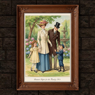 Poster Vintage de la muraille de mode extérieure 1