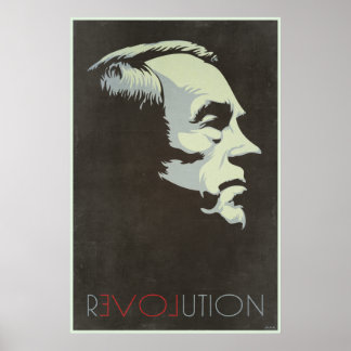 Poster vintage de la révolution Ron Paul