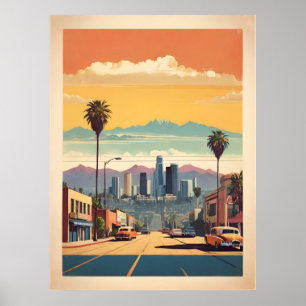 Poster vintage de Los Angeles