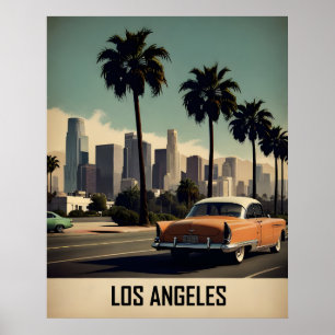 Poster vintage de Los Angeles