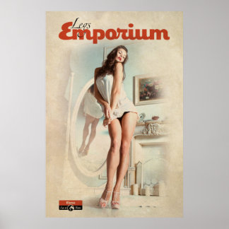 Poster vintage de mise en miroir