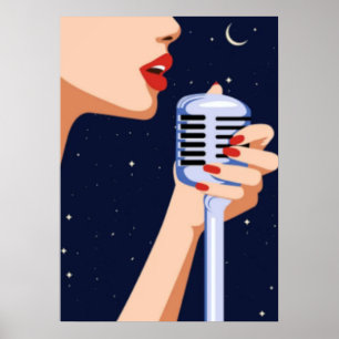 Poster vintage De Musique, Perdez Votre Esprit Tro