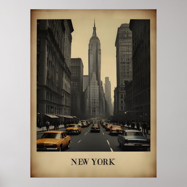 Poster vintage de New York (Devant)