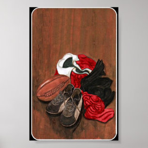 Poster vintage de rugby