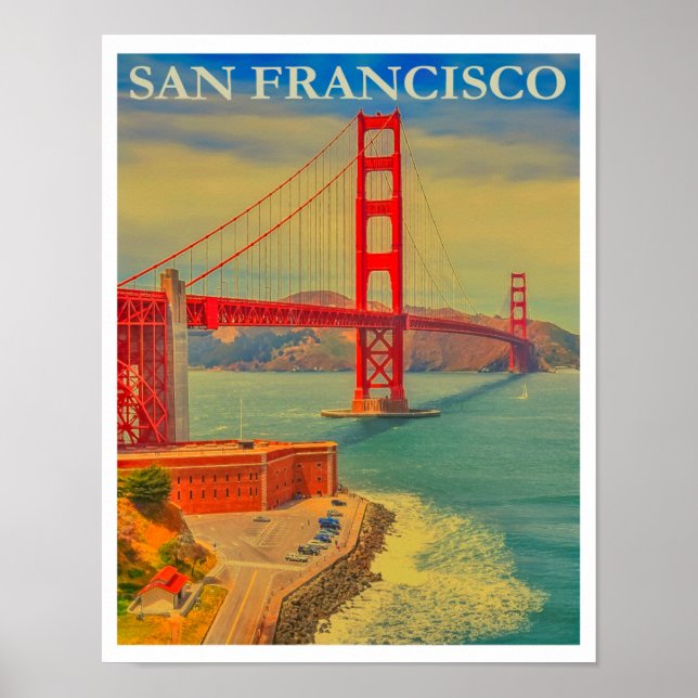 Poster Vintage de San Francisco (Devant)
