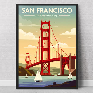 Poster Vintage de San Francisco