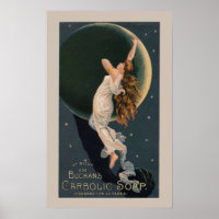 Poster vintage de savon