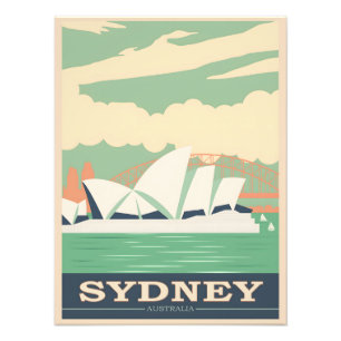 Poster vintage de Sydney