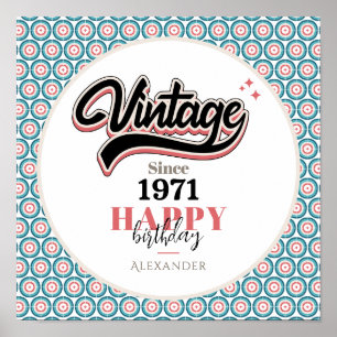 Poster Vintage depuis - 1971