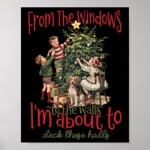 Poster Vintage des fenêtres aux murs que je vais