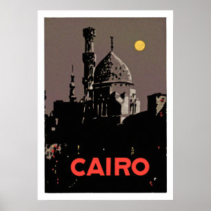 Poster vintage du Caire