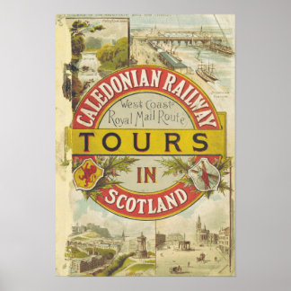 Poster vintage du chemin de fer