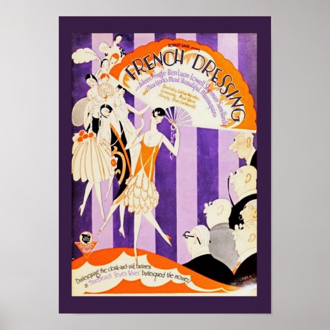 Poster vintage du film silencieux (Devant)