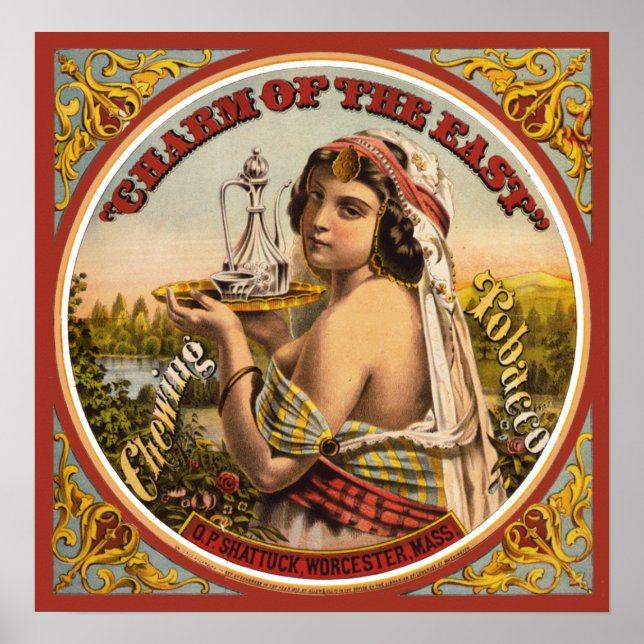 Poster vintage du tabac (Devant)