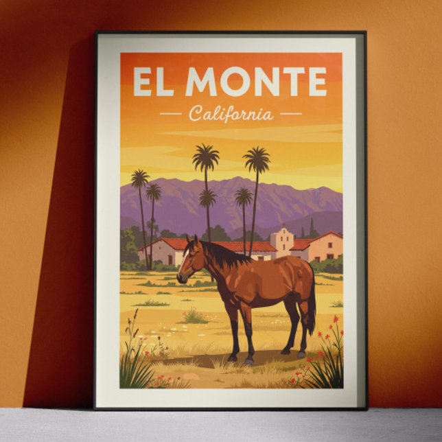 Poster Vintage El Monte California (Créateur téléchargé)