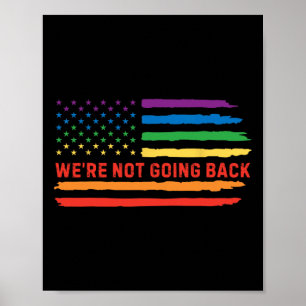 Poster Vintage en détresse Nous ne retournerons pas nous