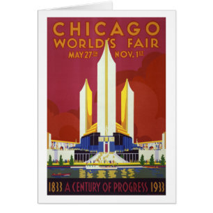 Poster vintage équitable de Chicago restauré