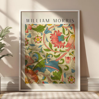 Poster Vintage Fabric Art by William Morris Exhibition