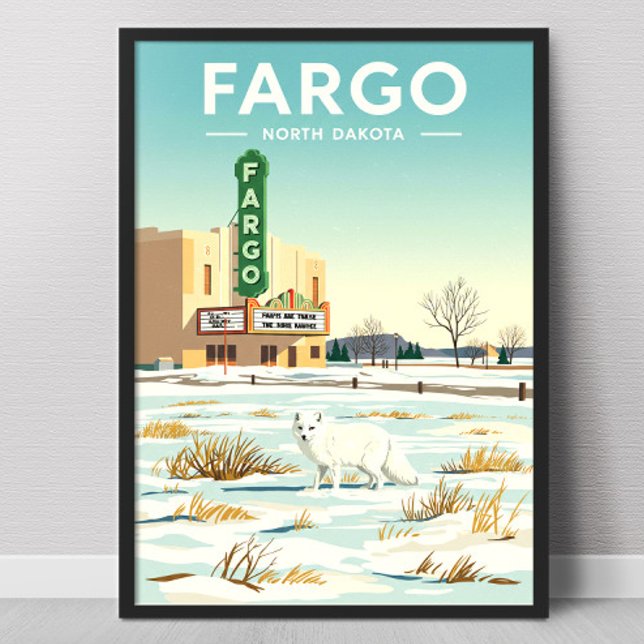 Poster Vintage Fargo North Dakota (Créateur téléchargé)