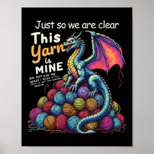 Poster Vintage Fil Dragon Tricot & Crochet L
