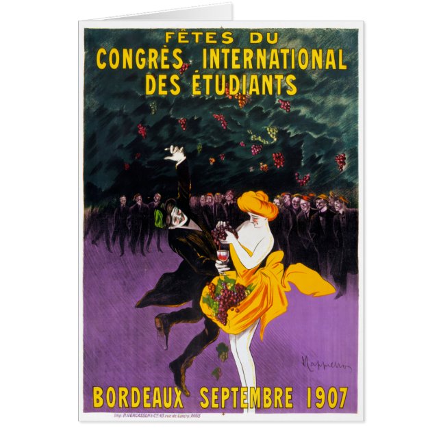 Poster vintage français 1907 restauré (Devant)