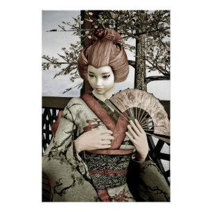 Poster Vintage Geisha