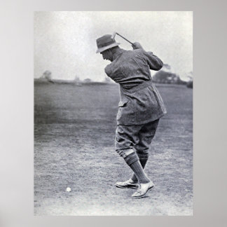 Poster Vintage Golfer : Harry Vardon