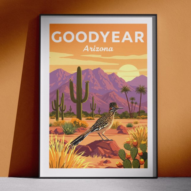 Poster Vintage Goodyear Arizona (Créateur téléchargé)