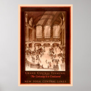 Poster vintage grand de central