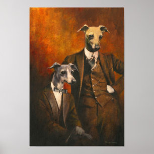 Poster Vintage Greyhound italien