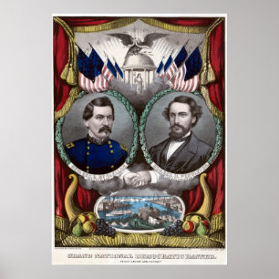 Poster Vintage Guerre civile