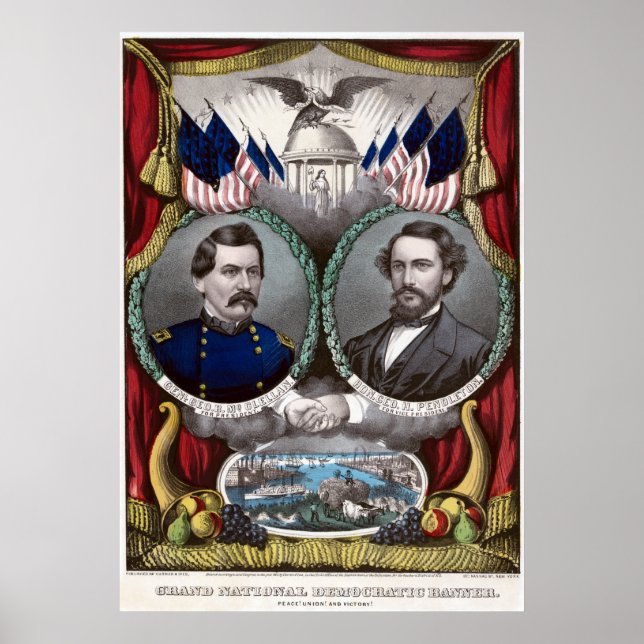 Poster Vintage Guerre civile (Devant)