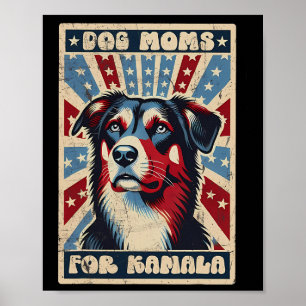 Poster Vintage Harris Waltz Chien Moms Pour Kamala Americ