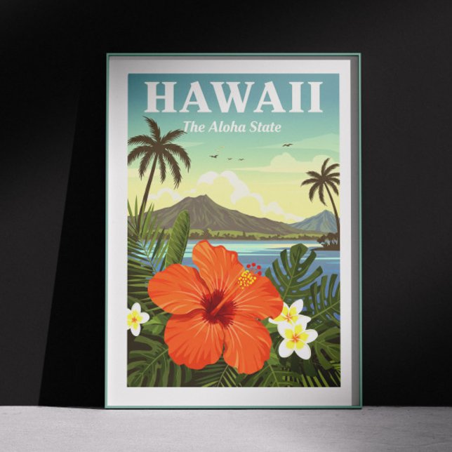Poster Vintage Hawaii (Créateur téléchargé)