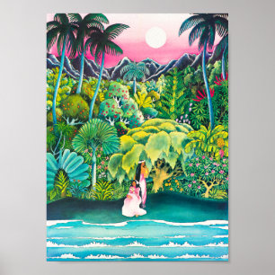Poster vintage Hawaii Travel