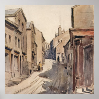 Poster Vintage Haworth West Yorkshire Angleterre Bronte