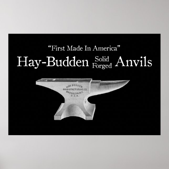 Poster Vintage Hay-Budden Anvil (Devant)