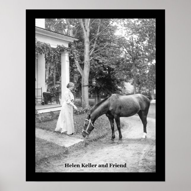 Poster vintage Hellen Keller IMPRIMER (Devant)